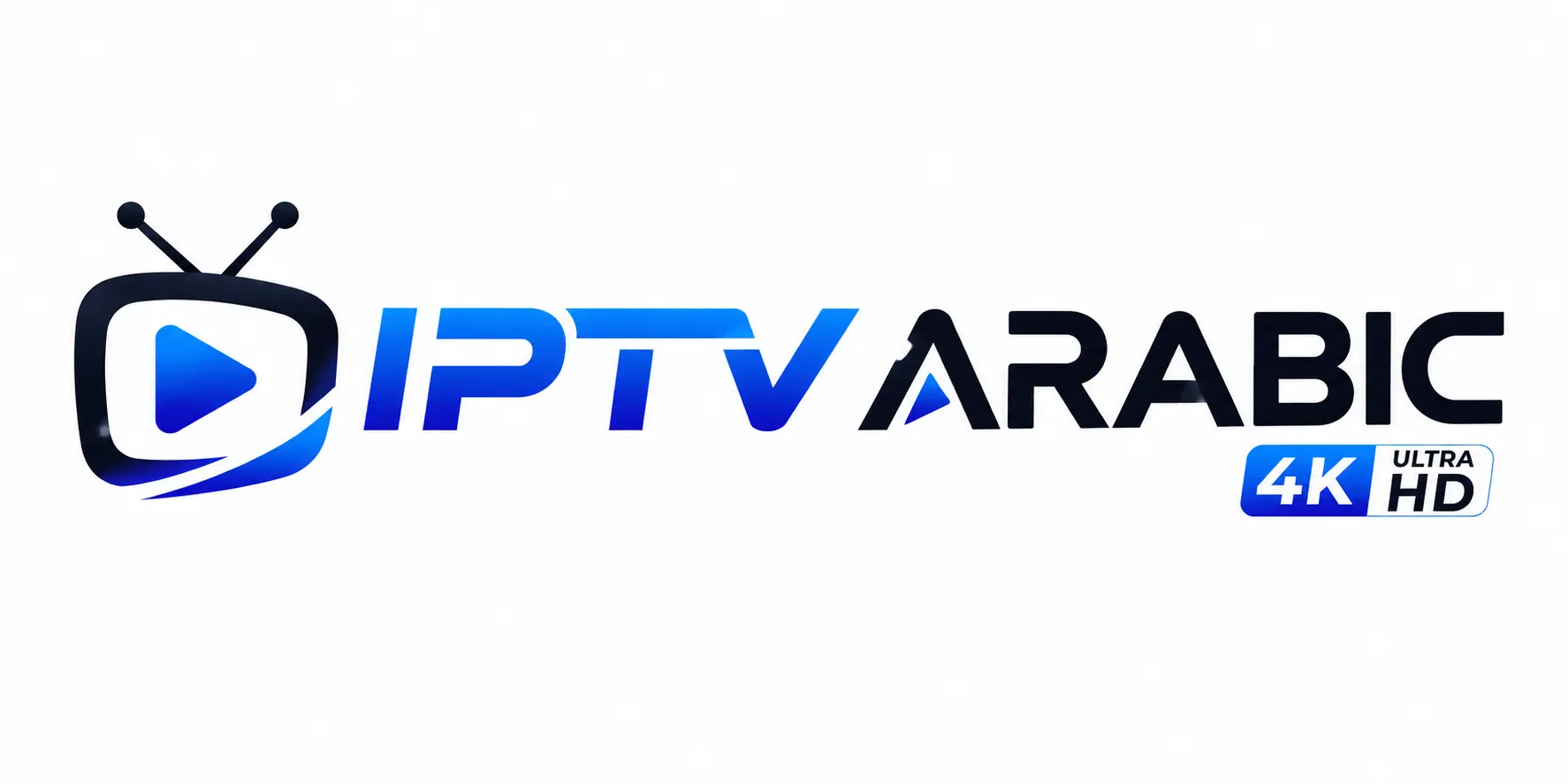 شعار IPTV Arabic لخدمات البث التلفزيوني عبر الإنترنت